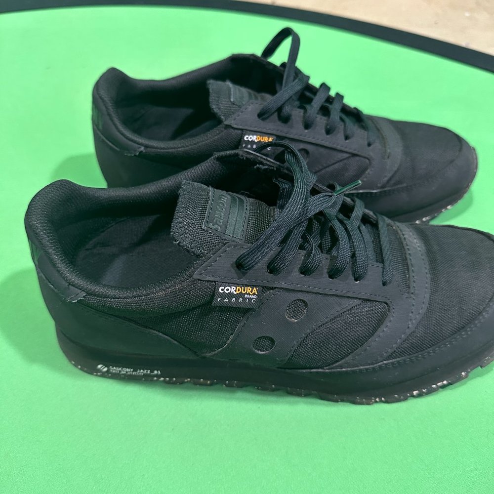 Saucany Jazz 81 Men All Black Shoes Size 12